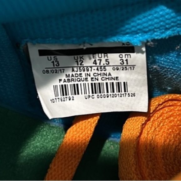 *GAVE AWAY* 2017 Air Jordan 1 Retro High OG G8RD ‘Blue Lagoon’ - Picture 8 of 9